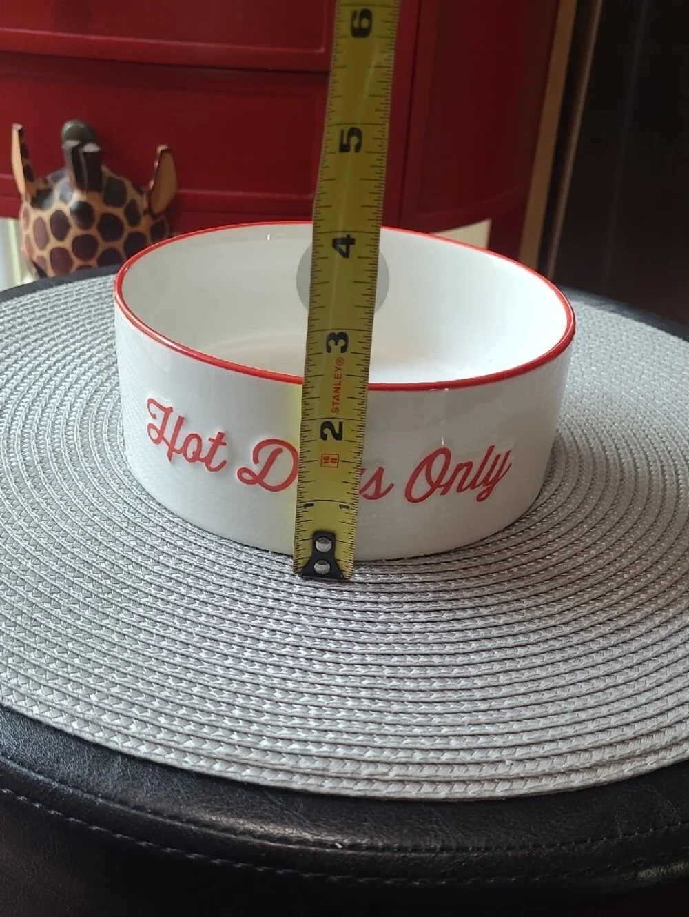 Rocky Bear 'Hot Dog' Pet Bowl
